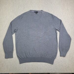 Banana Republic Luxury Blend V Neck  Sweater Mens XLT Tall Silk/Cashmere Blend